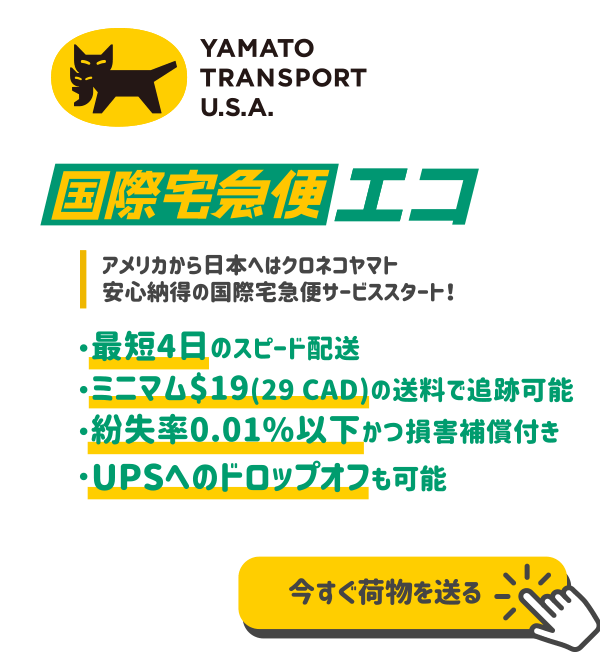 国際宅急便エコ 米国ヤマト運輸